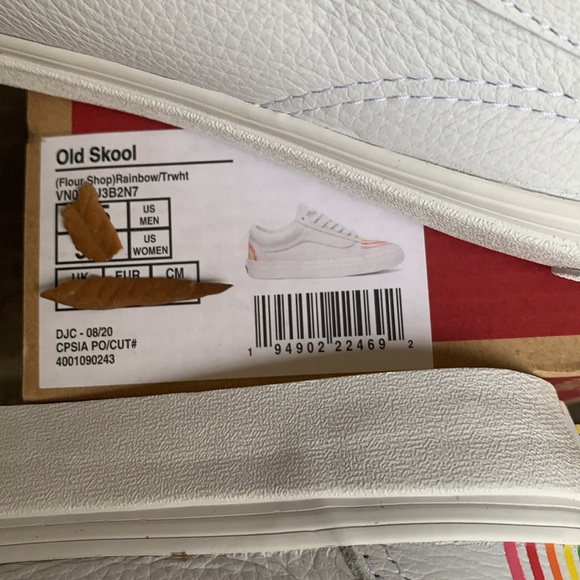 VANS OLD SKOOL FLOUR SHOP RAINBOW/TRUE WHITE MEN’s - Picture 15 of 15